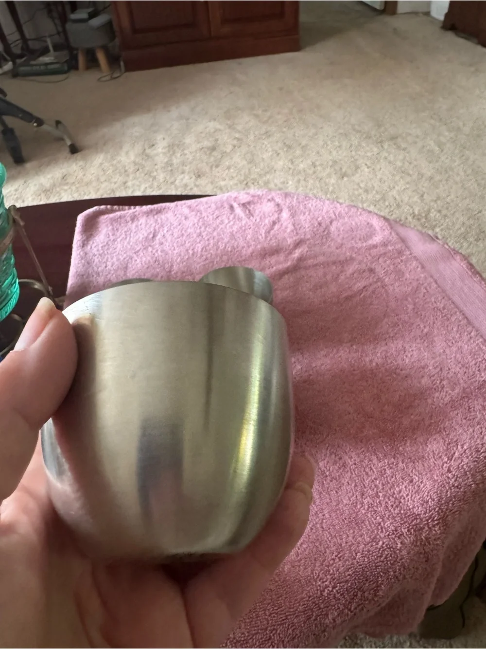 Set of 6 Jefferson Cup Handcrafted Metal Cups - pewter Finish
